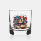Liberty Bell & Adelaar Embleem Whisky Glas (Achterkant)