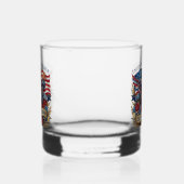 Liberty Bell & Adelaar Embleem Whisky Glas (Rechts)