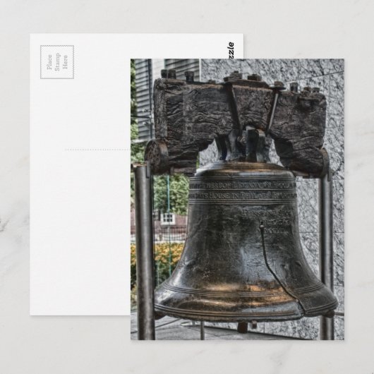 Liberty Bell Briefkaart (Voorkant / Achterkant)