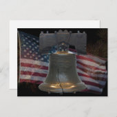 Liberty Bell Briefkaart (Voorkant / Achterkant)