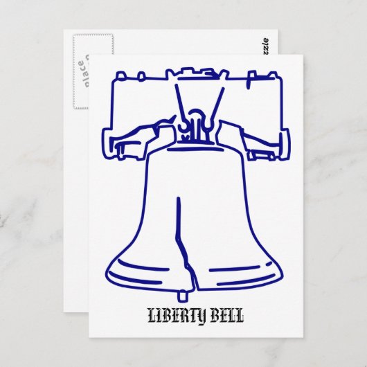 Liberty Bell Briefkaart (Voorkant / Achterkant)