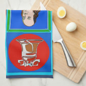 Liberty Bell en Franklin, Philadelphia, Verenigde  Theedoek (Quarter Fold)