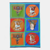 Liberty Bell en Franklin, Philadelphia, Verenigde  Theedoek (Verticaal)