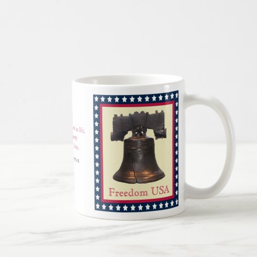 Liberty Bell Freedom USA Mok (Rechts)