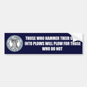 Liberty Bell - Hammer Bumpersticker