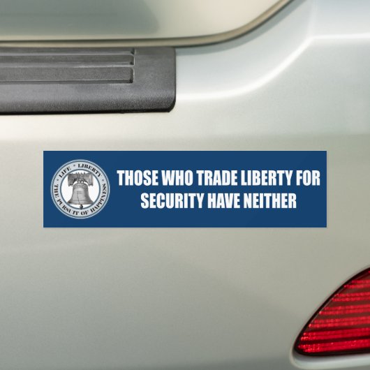 Liberty Bell - Handel Bumpersticker (Op auto)