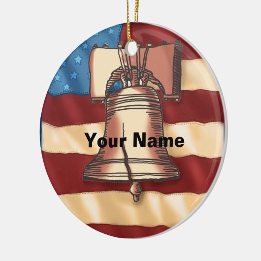 Liberty Bell Keramisch Ornament (Links)