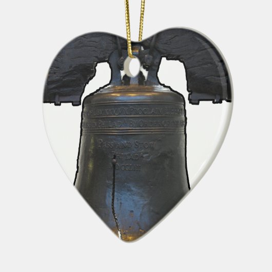 Liberty Bell Keramisch Ornament (Links)
