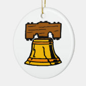 Liberty Bell Keramisch Ornament (Links)
