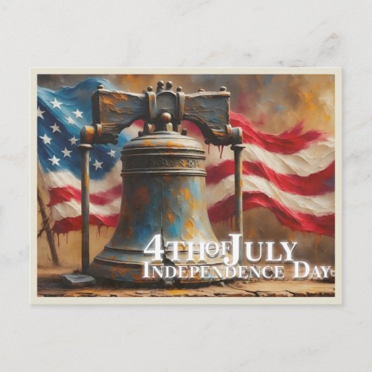 Liberty Bell Kunst voor 4 juli-viering Briefkaart (Voorkant)
