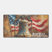 Liberty Bell Kunst voor 4 juli-viering Bureaumat (Voorkant)