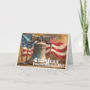 Liberty Bell Kunst voor 4 juli-viering Kaart
