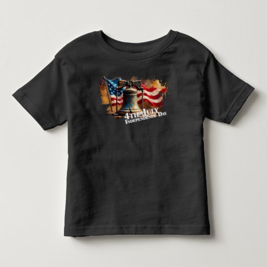 Liberty Bell Kunst voor 4 juli-viering Kinder Shirts (Voorkant)