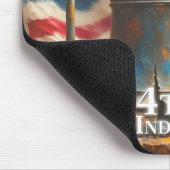 Liberty Bell Kunst voor 4 juli-viering Muismat (Hoek)