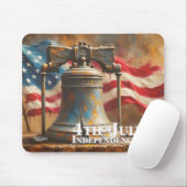 Liberty Bell Kunst voor 4 juli-viering Muismat (Met muis)