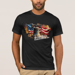 Liberty Bell Kunst voor 4 juli-viering T-shirt