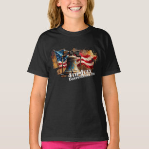 Liberty Bell Kunst voor 4 juli-viering T-shirt