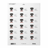 Liberty Bell met Amerikaanse vlag Etiket (Full Sheet)