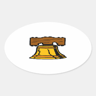Liberty Bell Ovale Sticker