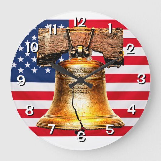 Liberty Bell over Vlag  Grote Klok (Voorkant)