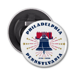Liberty Bell Patriotic Button Flesopener