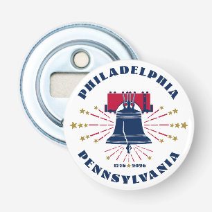 Liberty Bell Patriotic Button Flesopener