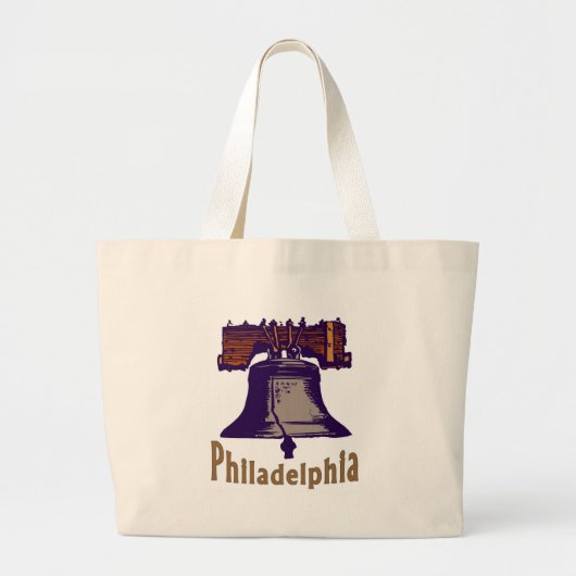 Liberty Bell Philadelphia Grote Tote Bag (Voorkant)