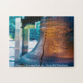 Liberty Bell Philadelphia. Jigzaag Puzzle Legpuzzel (Horizontaal)