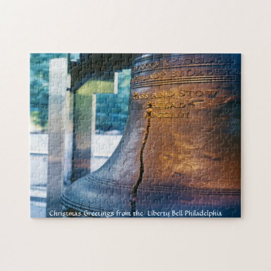 Liberty Bell Philadelphia. Legpuzzel (Horizontaal)