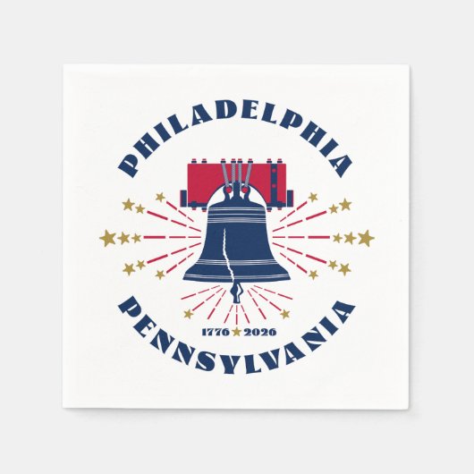 Liberty Bell Philadelphia Pennsylvania 1776 - 2026 Servet (Voorkant)
