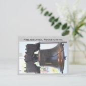Liberty Bell, Philadelphia, Pennsylvania Briefkaart (Staand voorkant)