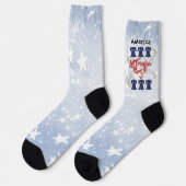 Liberty Bell - Red White & Blue Sokken (Links)