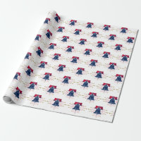 Liberty Bell Rood wit en blauw patroon