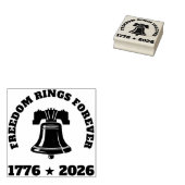 Liberty Bell Seal • 1776–2026 U.S. Tribute Rubberstempel (Gestempeld)