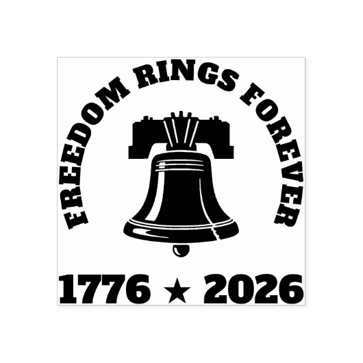 Liberty Bell Seal • 1776–2026 U.S. Tribute Rubberstempel (Afrduk)