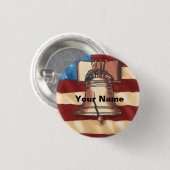 Liberty Bell-speld Ronde Button 3,2 Cm (Voorkant /achterkant)