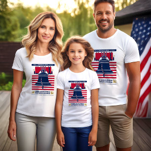 Liberty Bell Stars en Stripes Patriottisch T-shirt