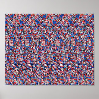 Liberty Bell - Verborgen 3D-afdruk Poster