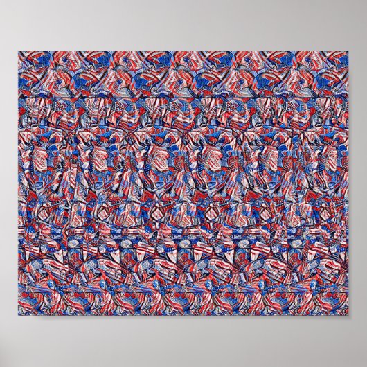 Liberty Bell - Verborgen 3D-afdruk Poster (Voorkant)