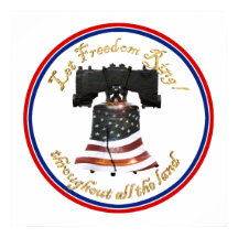 Liberty Bell w/American Flag - Let Freedom Ring