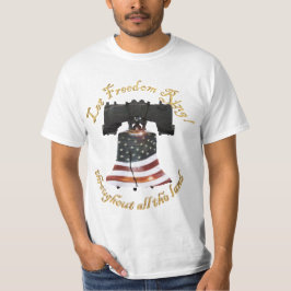 Liberty Bell w/American Flag - Let Freedom Ring T-shirt