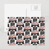 Liberty Bell w/American Flag - Pattern Briefkaart (Voorkant / Achterkant)