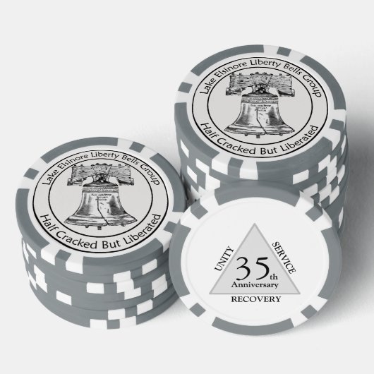 Liberty Bells Jubileum munt Poker Chips (Opstapeling)