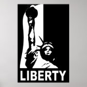 Liberty Bold & Big, Black & White Poster (Voorkant)