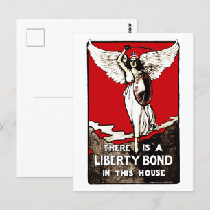 Liberty Bond Eerste Wereldoorlog Poster 1918 Briefkaart