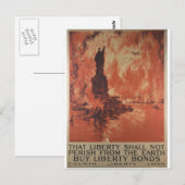 Liberty Bonds Advertisement 1918 Briefkaart (Voorkant / Achterkant)