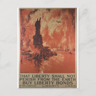 Liberty Bonds Advertisement 1918 Briefkaart
