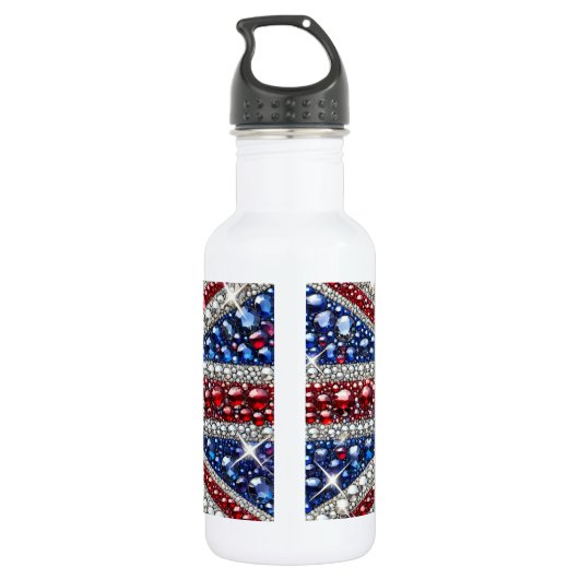 Liberty Bottle Britse kleuren Waterfles (Achterkant)