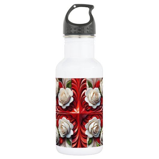 Liberty Bottle Engels rozen Design Waterfles (Voorkant)