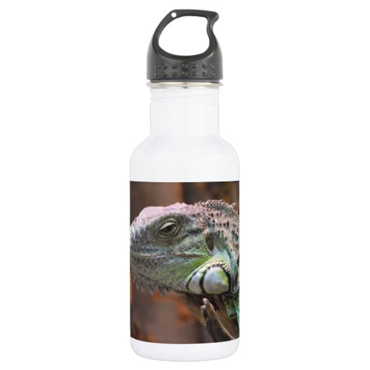 Liberty Bottle met kleurrijke Iguana hagedis Waterfles (Voorkant)